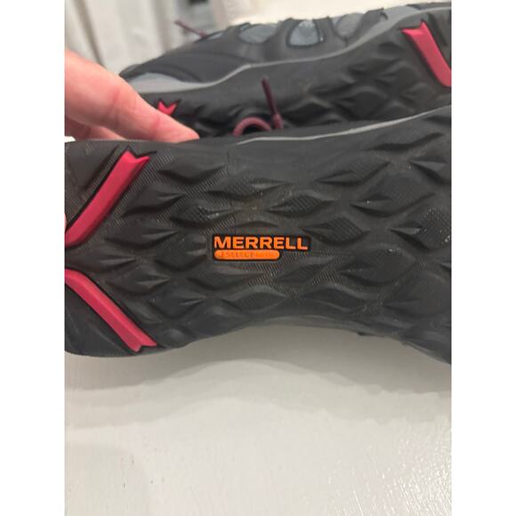 Merrell Siren Sport 2 Women’s Hiking Shoes  Turbulence Gray/Red, Size 7.5 - Picture 6 of 9